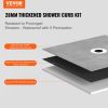 VEVOR Shower Curb Kit, 60"x38" Shower Pan Kit with 6.3" Offset Drain, Lightweight EPS Shower Installation Kits with 2 Waterproof Cloths
